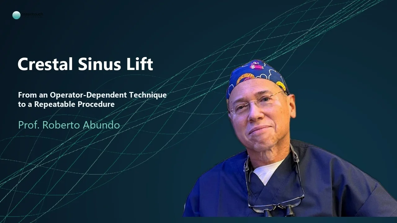 Webinar Dr. Roberto Abundo — Crestal Sinus Lift Under Control: the Kit Elevate approach to magnetodynamic sinus lift