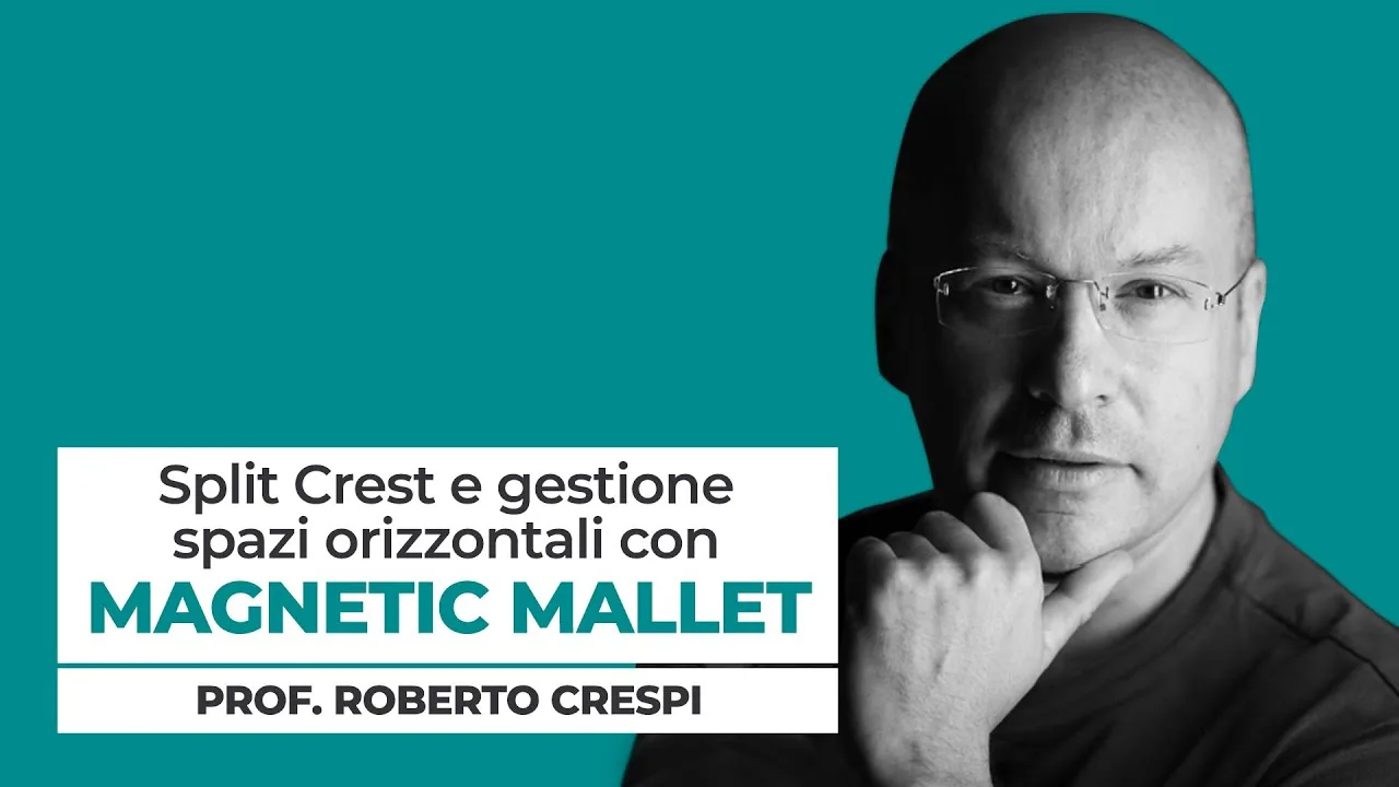 Dr. Roberto Crespi — split crest with Magnetic Mallet clinical case
